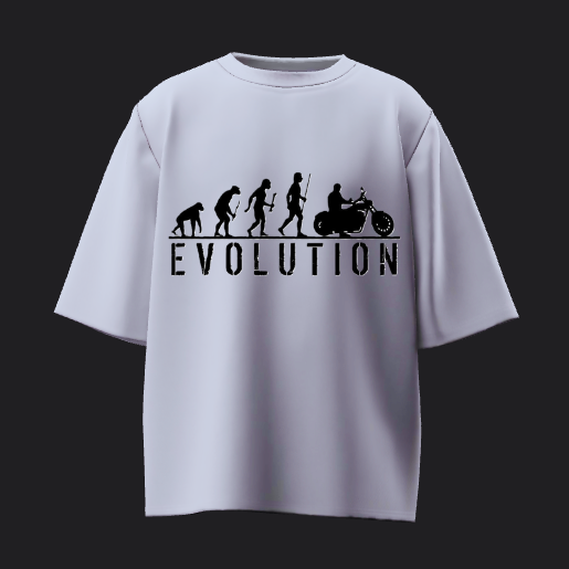 Evolution Graphic Oversized T-Shirt – Minimal Streetwear